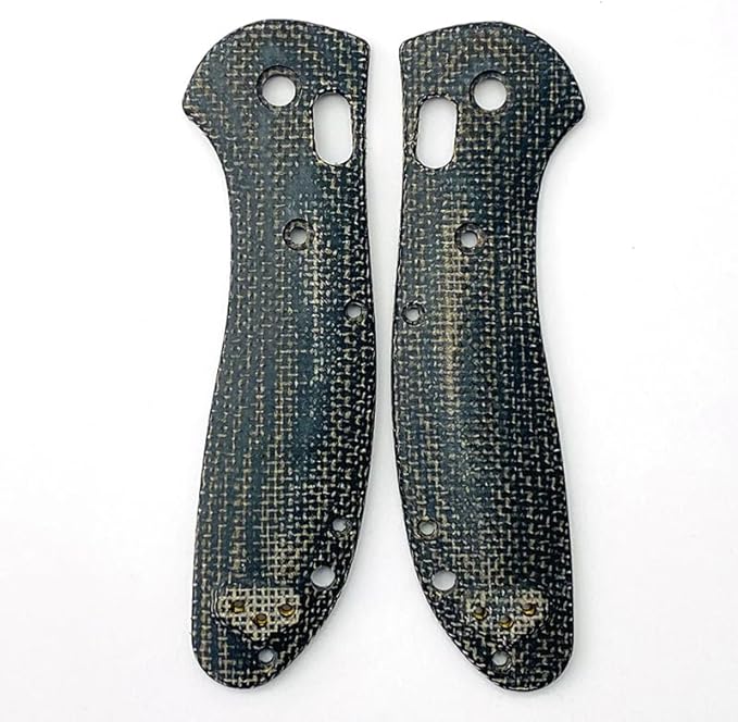1 Pair Custom Micarta Scales Handle with 3 Sets Screws Fit for Griptilian 551 550 Premium Handle Patch DIY Accessory
