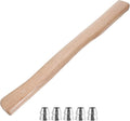 Angoily Camping 1 Set Handle Replacement Wooden Handle Woodworking Hatchet with Wedges Hammer Grip Hatchet Accessory 50cm Camping