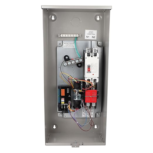 200 Amp Automatic Transfer Switch w/Power Management 120/240V Replacement for Generac RXSW200A3 for Indoor and Outdoor UseSingle Phase Transfer Switch NEMA 3R Aluminum Enclosure