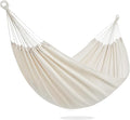 PNAEUT Double Hammocks for Outside Replacement Outdoor Tree Hammock for Indoor Patio Porch Garden (Beige Medium)