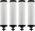 【Upgraded】Renami Ceramic Filter Silver Infused Replacement for BB9-2® Black Activated Carbon Filters Compatible with Berkey® Travel Large Royal Crown Series Repeatable Cleaning Filters Pack of 4