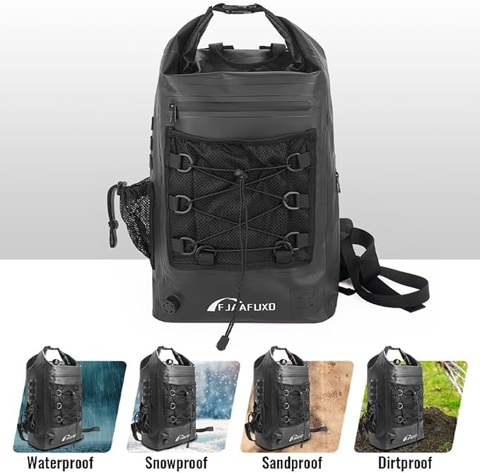 Faraday Travel Backpack Dry bag - EMP Proof Military Grade 30L Sports Outdoor Bag - Waterproof RFID Signal Blocking Protect Against Tracking Spying &amp Hackings for Travel/Work