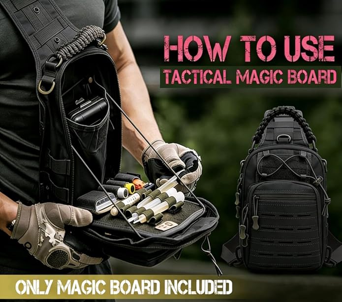 Tactical Sling Bag for Men Concealed Carry Crossbody Pack Gun Carry EDC BagMens Chest Pouch