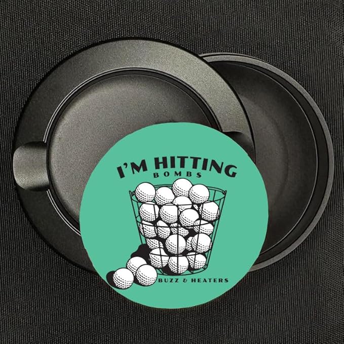Buzz &amp Heaters Metal Container for Zyn | Metal Holder for Zyn |Metal Can for Zyn | Metal Container for Zyn Holder | Metal Pouch Cans for Zyn | Golf Containers for Zyn | I'm Hitting Bombs