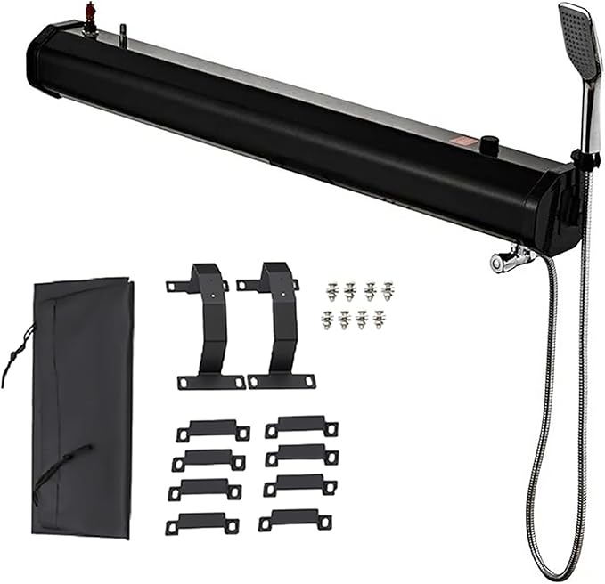 Pressurized Water Tank for Camping Shower - 5/5.3/8 Gallon Ideal for Water Storage in Trucks &amp Off Road Vehicles Heats Up to 140°F