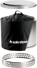 Solo Stove Bonfire Amazon Exclusive | Smokeless Fire Pit Bundle with Stand Lid Shelter &amp Ash Pan | Ideal for 4–6 People | Stainless Steel Wood Burning Camping Pit – 19.5 Wide 34lbs