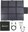 LENSUNSOLAR 200W 12V Portable Solar Panel Blanket with Standard Connectors for Solar Generator Power Station Lightweight Ultra-Thin only 5.2 kgs/11.4 lbs