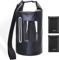 Faraday Bags Military-Grade Shield Bag 15L Waterproof Faraday Cage with 2Pcs Faraday Pouch Signal Blocking Faraday Dry Bag Anti-Tracking Faraday Bags