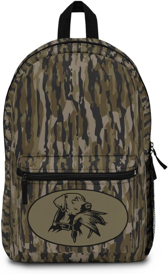Mossbark Camo with Duck Dog Backpack Backpacks/Duck Hunting Back to School Hunting Bags