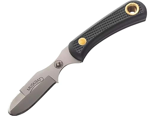 Knives Of Alaska 00069FG Muskrat Knife Black