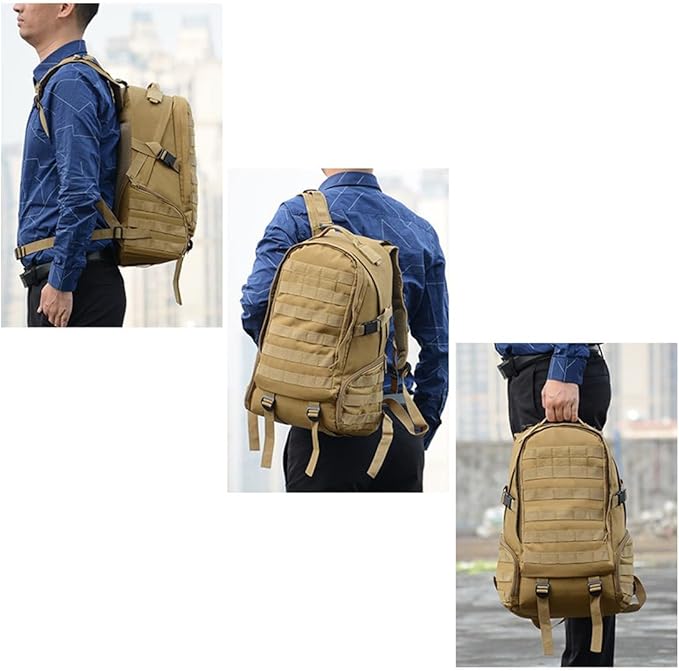 Military Tactical Backpack for Men Hiking Day Pack Molle Army Assault Pack Rucksack Bag(CP)