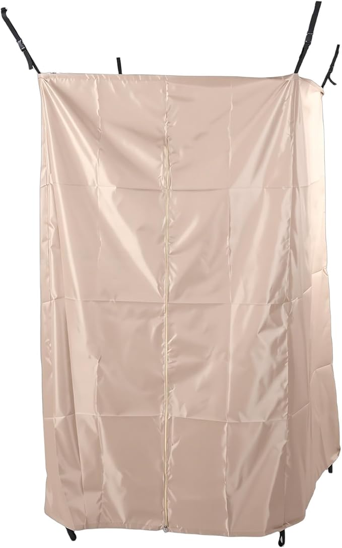 Alomejor Vehicle Side Shower Tent Portable Folding Privacy Shelter with Zipper Opening and Tie Down Straps for Outdoor Camping Trips