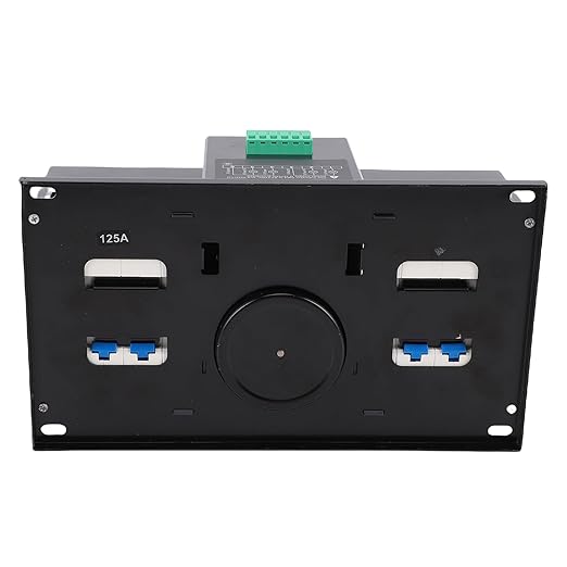 Automatic Transfer Switch Generator Changeover Switch WALFRONT 125A 4P PC Grade Isolation ATS 2 in 1 Out Manual Suitable for Home Electricity