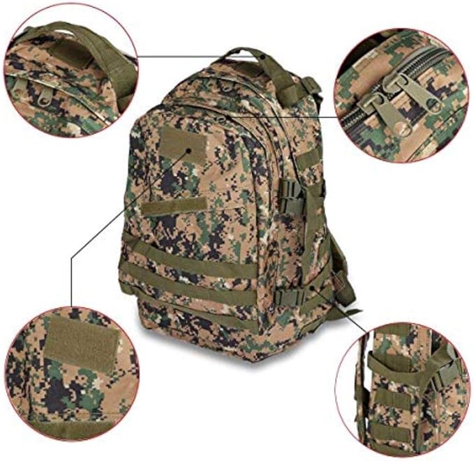 DLP Tactical 35L 3 Day Assault Pack Backpack (Digital Woodland)