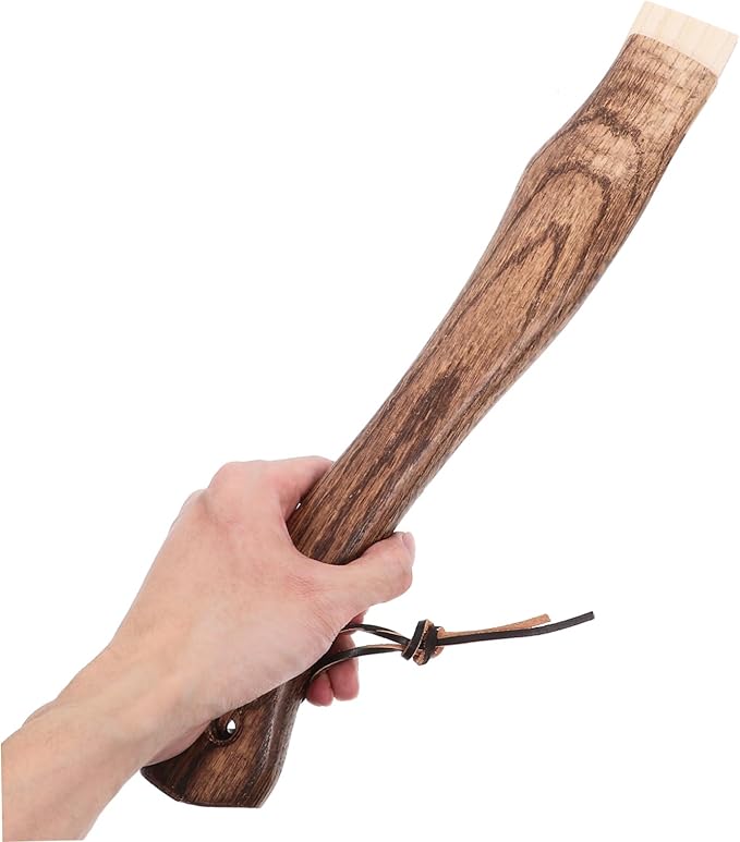 2pcs Short Curved Axe Handle Solid Wood Replacement for Hatchet with Hanging Feature Portable Options Durable Construction for Outdoor Use Versatile and Reliable