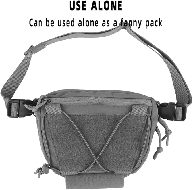 Tactical Vest Sub Abdominal Pouch Dump Drop Pouch Hunting Vest Fanny Pack Quick Release Airsoft Vest Expansion Gear