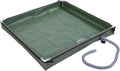 Luocute Portable Shower Pan 31.5x31.5x3.9in Foldable Shower Base with Detachable Drain Pipe and Mesh Storage Bag for Camping RV Outdoor Indoor Shower Stall