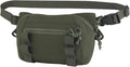 Zhongren Tactical Drop Waist Pouch Adjustable Waist Belt Bag Molle Tool Pouch with Hook and Loop for Tactical Vest Chest Rig (Green)