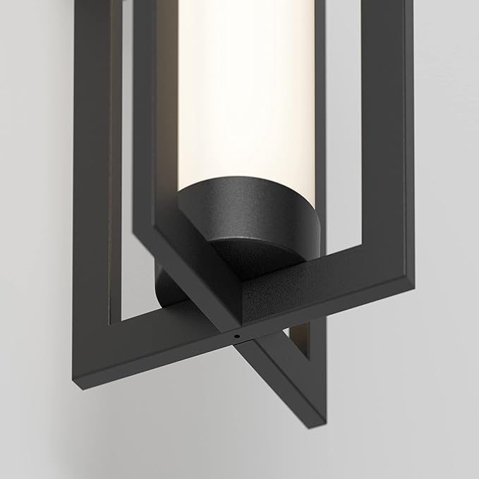 artika Walt 9W LED Outdoor/Indoor Wall Light Matte Black - 600 Lumens Tunable White Technology 3000-4000-5000 Kelvin Made of Steel No Bulb Required