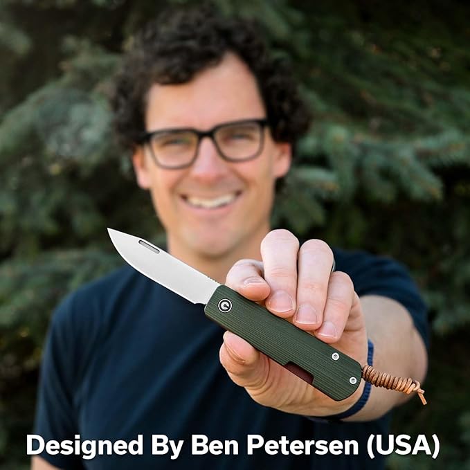 CIVIVI Slip Joint Pocket Knife Slippy Sendy Folding Knife for EDC Camping Daily Use Perfect Gifts for Men Women C24075B-1