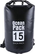 Waterproof PVC Meshes Backpack for Adventure Practical Rope Closure Dry Bag Outdoor Daypack with Shoulder Strap