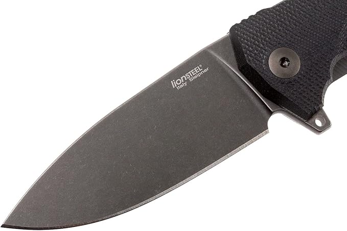 LionSTEEL KUR EDC Folding Knife Sleipner Steel Stone-Washed Blade