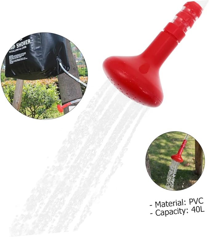 1set Camping Shower Bag Solar Heating Portable Pouch Solar Shower Bag for Outdoor Activities