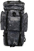 Outdoor Sports Pack Hiking Bag Tactical Rucksack Camo Knapsack Combat Camouflage Tactical Molle 65L Backpack - Typhoon