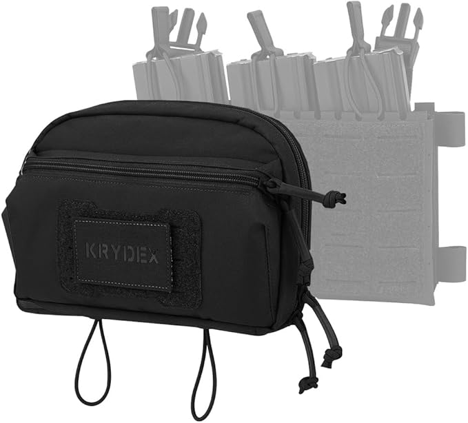 KRYDEX Tactical Admin Pouch with Molle GP Pouch Modular Pouch Utility Fanny Pack for Vest and Chest Rig