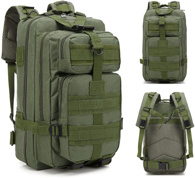 Magik 30L Military Tactical Bag Camping Outdoor EDC Travel Rucksack Hiking Backpack (Green)
