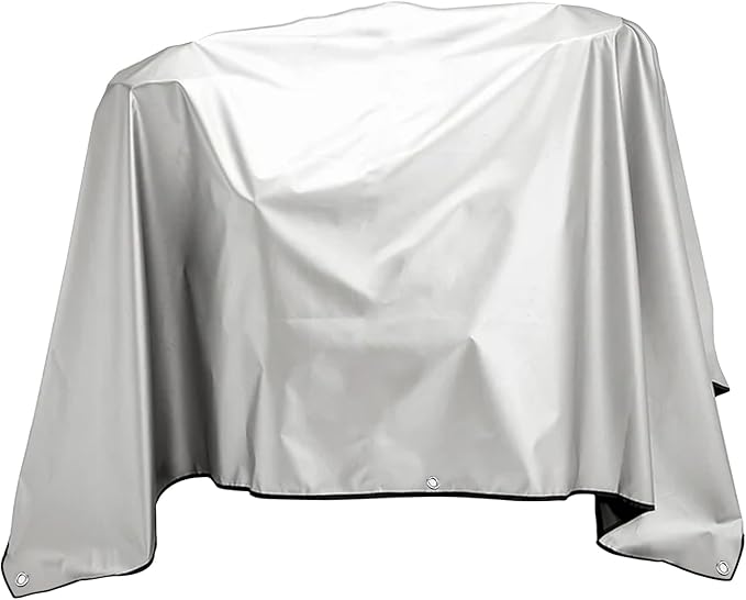 Jumbo Machine Cover Breathable Tool CoversMachine Cover to Prevent Equipment RustWater Proof Dust-Proof Tear Resistant Silver (72*112Black)