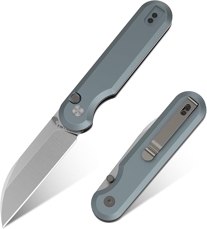 FINTISO Pocket Knife 3 14C28N Blade EDC Knife with Aluminum Alloy Handle Folding Knife with Pocket Clip for Outdoor Camping Hunting Hiking Survival Parrot Series