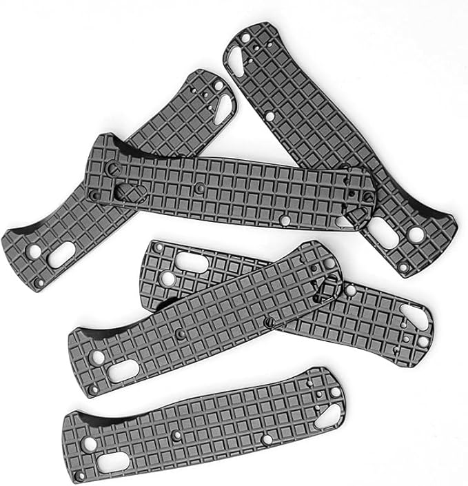 1 Pair Aluminum Alloy Scales Fits for Bugout 535 Non-slip Handle Patch Replacement in Black
