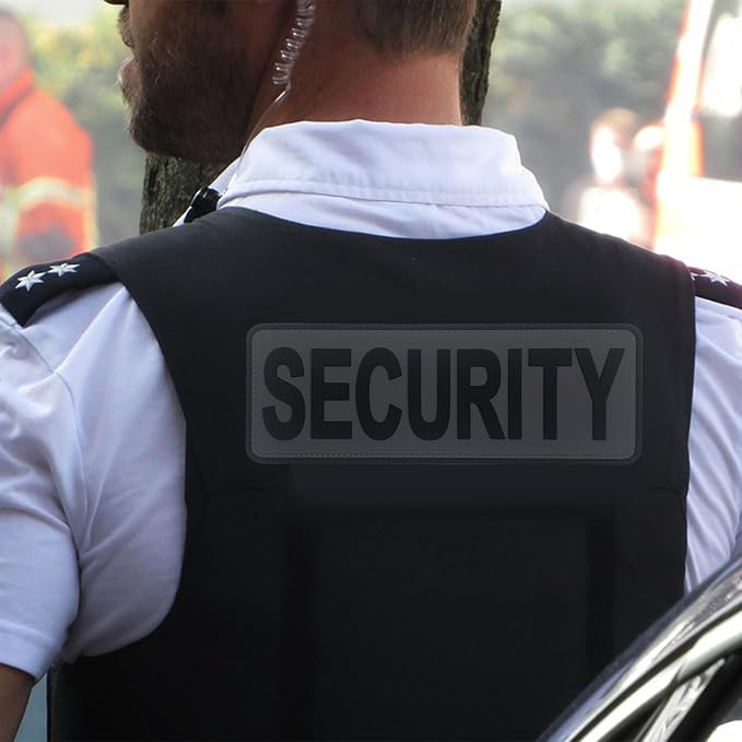 3Pcs PVC Security Patch with Hook Fastener Back for Hats Caps Vests Jackets Bags Backpacks (3 Pack 1Pcs 4 x 1.4 1Pcs 6 x 2 and 1Pcs 8.5 x 3)