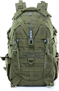 Genérico Compatible For Camping Backpack Men's Bag Travel Bags Tactical Climbing Rucksack Hiking Outdoor Reflective Shoulder(Army Green)