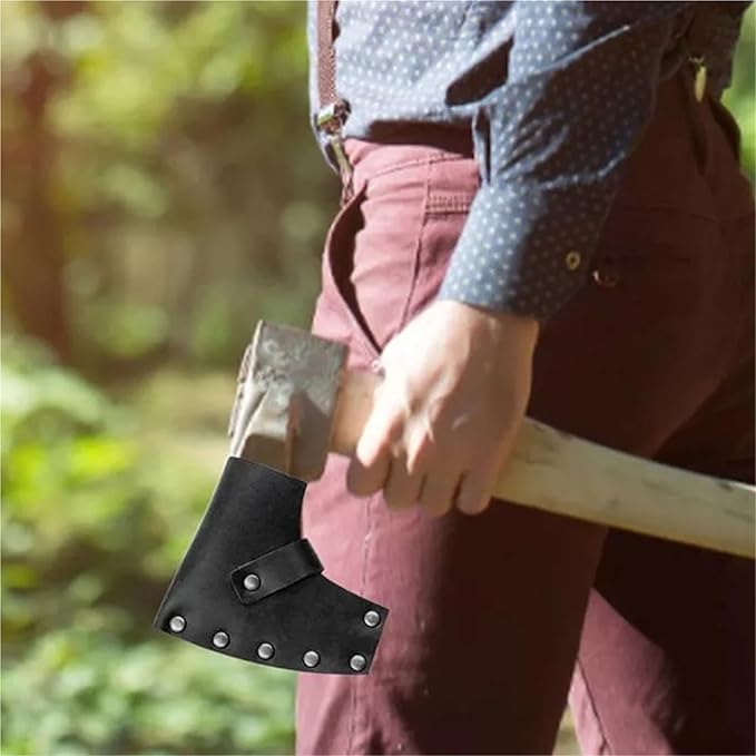 1pc Axe Sheath Hatchet Cover Protective Case Camping Supply Thickened Material Decorative Belt for Outdoor Camping Blade Protection