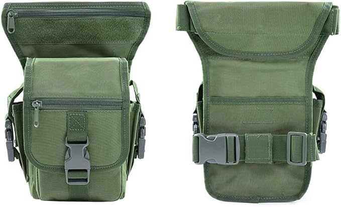 Waterproof Military Tactical Drop Leg Pouch Bag for Men Type B Cross Over Leg Rig Outdoor Bike Cycling Hiking Thigh Bag