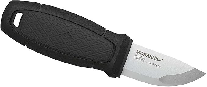 Morakniv Eldris Fixed-Blade Pocket-Sized Knife with Sandvik Stainless Steel Blade Lanyard and Firestarter 2.2-Inch