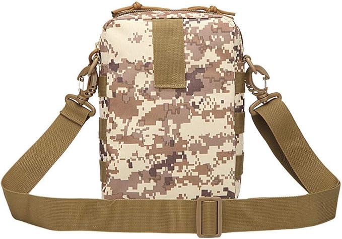 Sunnystacticalgear Outdoor Sports Hiking Sling Pack Camouflage Tactical Molle Shoulder Bag - Black