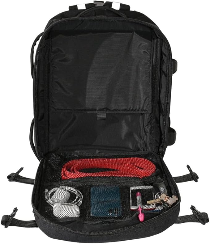 HYPERWEAR Hyper Ruck® 20L Rucking Backpack – Modular Load System Laptop &amp Plate Sleeves Fitness Hiking &amp EDC (Empty)