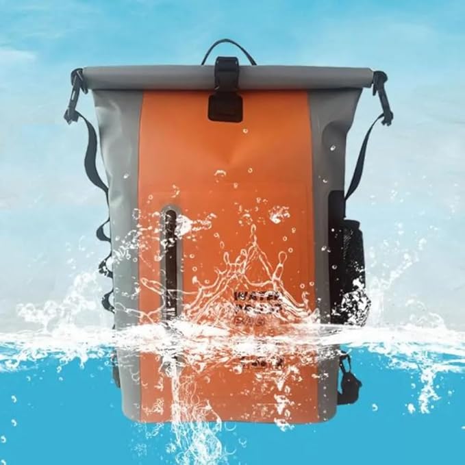 Dry Bag Waterproof Hiking 25L-Floating&ampLightweight Bags for men Backpack Boating FishingPaddle boardingCamping Kayaking(Blue)