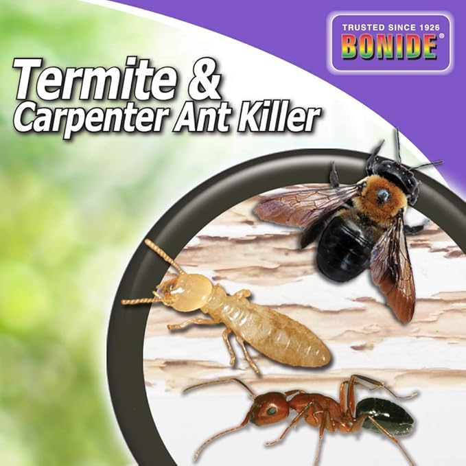 Bonide Termite &amp Carpenter Ant Killer 32 oz Concentrated Insect Killer Long Lasting Treatment for Lawn &amp Home