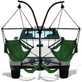 Hammaka Trailer Hitch Stand and 2 Green Chairs Combo - Aluminum Dowels