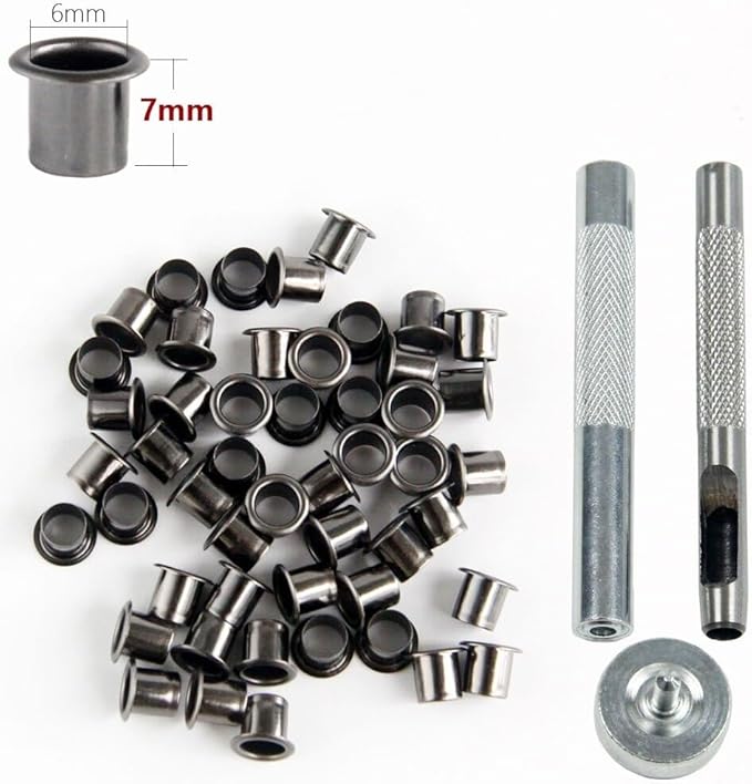 1 Set CNC Eyelet Rivet Punch Installation Tool Fits for Kydex Sheath Knife Case DIY Making Accessory(Medium)