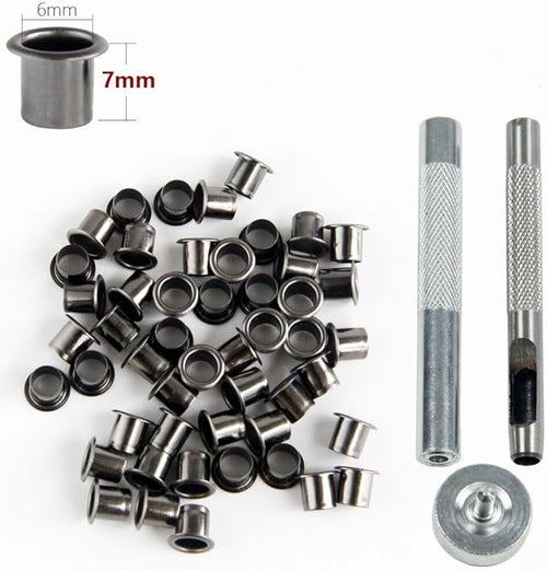 1 Set CNC Eyelet Rivet Punch Installation Tool Fits for Kydex Sheath Knife Case DIY Making Accessory(Medium)