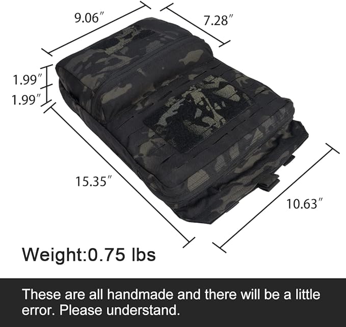 Tactical MOLLE Hydration Pack for 2L Hydration Water Bladder Hydration Bag 500D Nylon