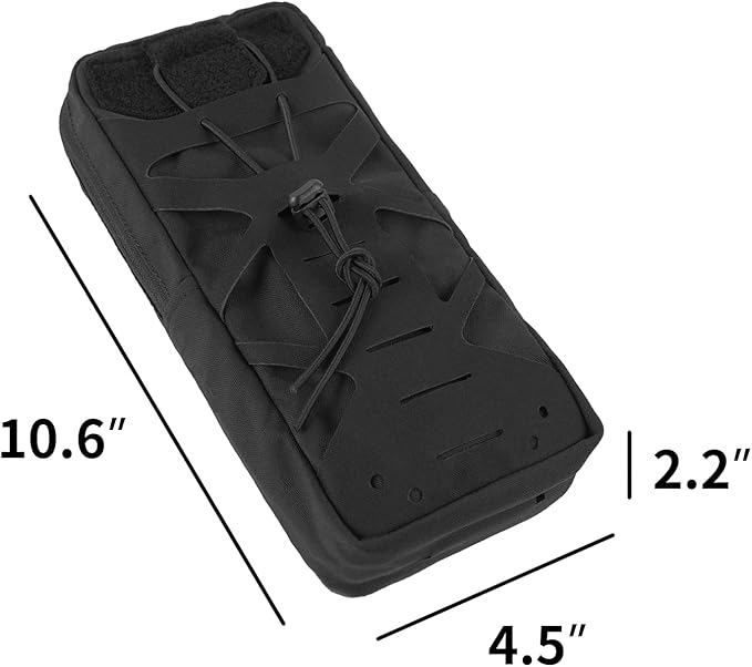 Tactical Hydration Pouch Without Inner Bladder Laser Cut MOLLE Hydration Pouch for Vest Backpack Hunting Climbing