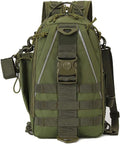 Outdoor Sports Pack Hiking Bag Rucksack Knapsack Combat Camouflage Tactical Backpack - Green