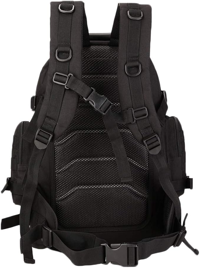 UNISTRENGH 40L Military Style Backpack Tactical Rucksack Hunting Backpack MOLLE System Outdoor Travel Bag Army Gear Daypack Black
