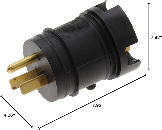 Zerostart 8605254 Heavy Duty Weatherproof Male Plug | 120 Volts